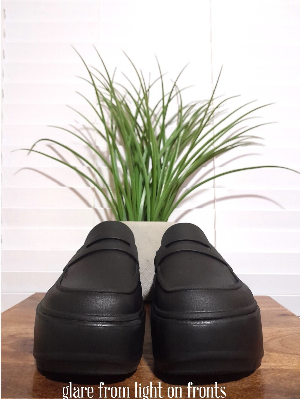 Crocs Chunky Platform Lugged Stomp Loafers Mules Black Sz W10 M8 - Picture 7 of 12